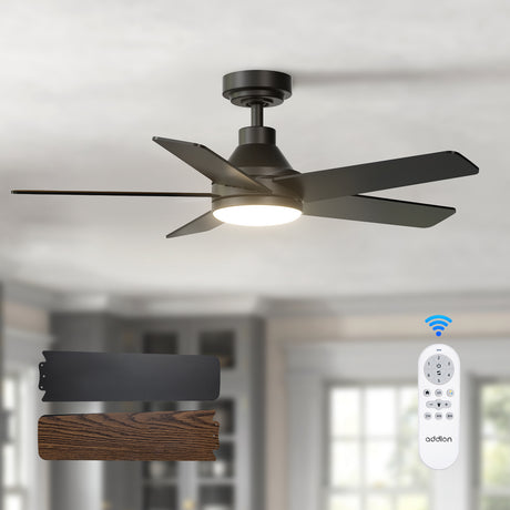 Addlon Ceiling Fans with Lights, 32/42/52 inch White/Nickel/Black Ceiling Fan with Light and Remote Control, Reversible, 3CCT, Dimmable, Noiseless, Small Ceiling Fan for Bedroom, Farmhouse, Indoor/Outdoor Use