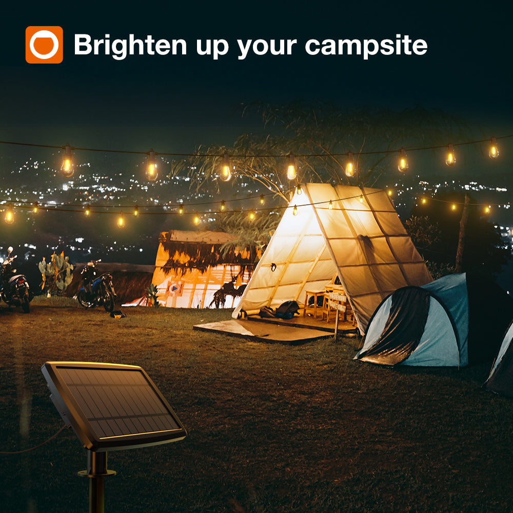 Addlon Solar String Lights Waterproof Patio LED String Lights Outdoor