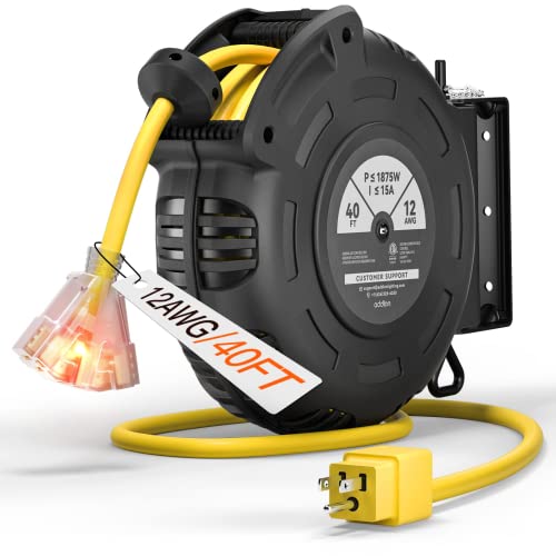  Wall Mounted Extension Cord Reel