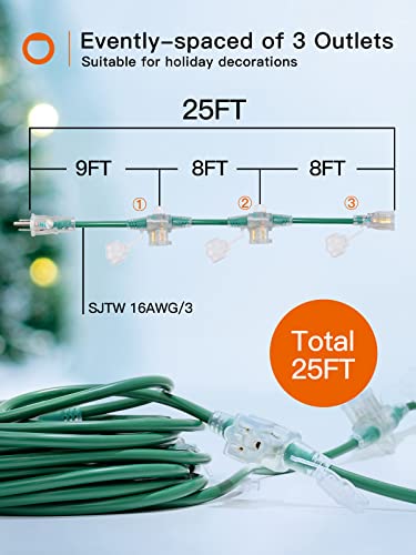 Outdoor Extension Cord Multi Outlets