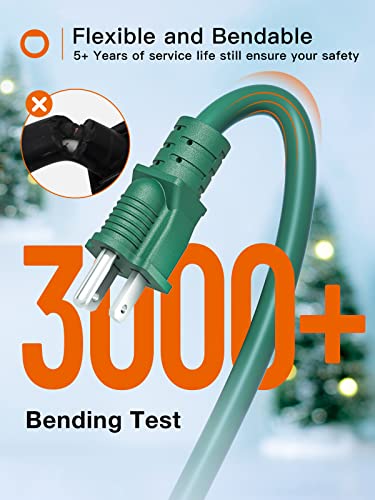 Outdoor Extension Cord One to Three Splitter