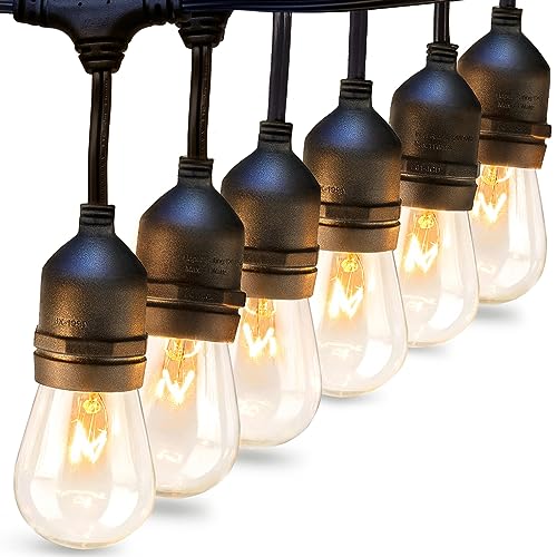 addlon 48 FT Outdoor String Lights Commercial Grade Weatherproof Stran
